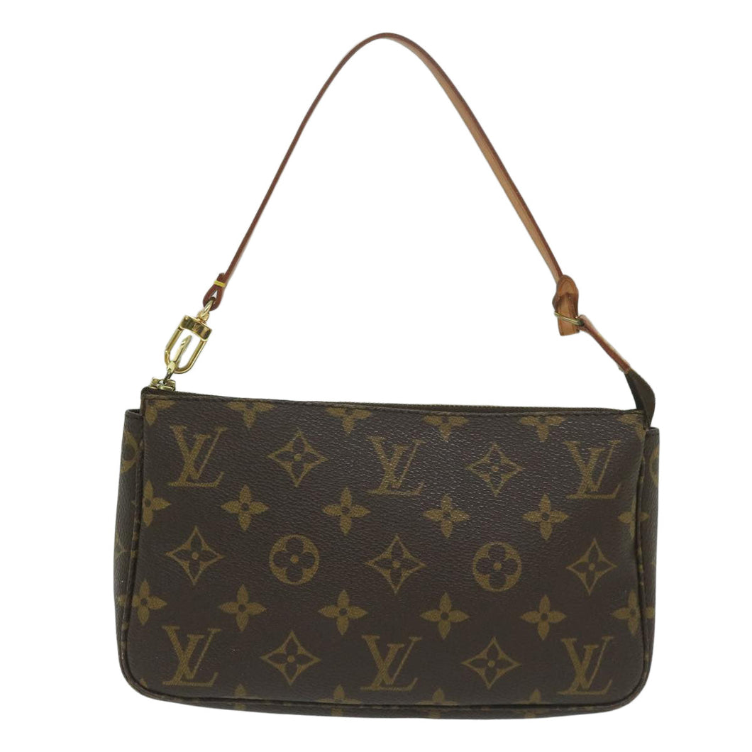 Louis Vuitton Pochette Accessoire  Canvas Clutch Bag