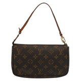 Louis Vuitton Pochette Accessoire  Canvas Clutch Bag