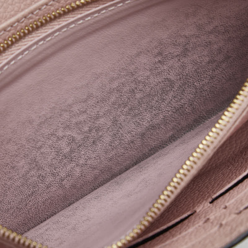Louis Vuitton Damier Portefolio Clapton Long Wallet N64447 Magnolia Pink Brown PVC Leather  LOUIS VUITTON