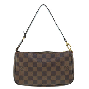 Louis Vuitton Pochette Accessoire  Canvas Clutch Bag