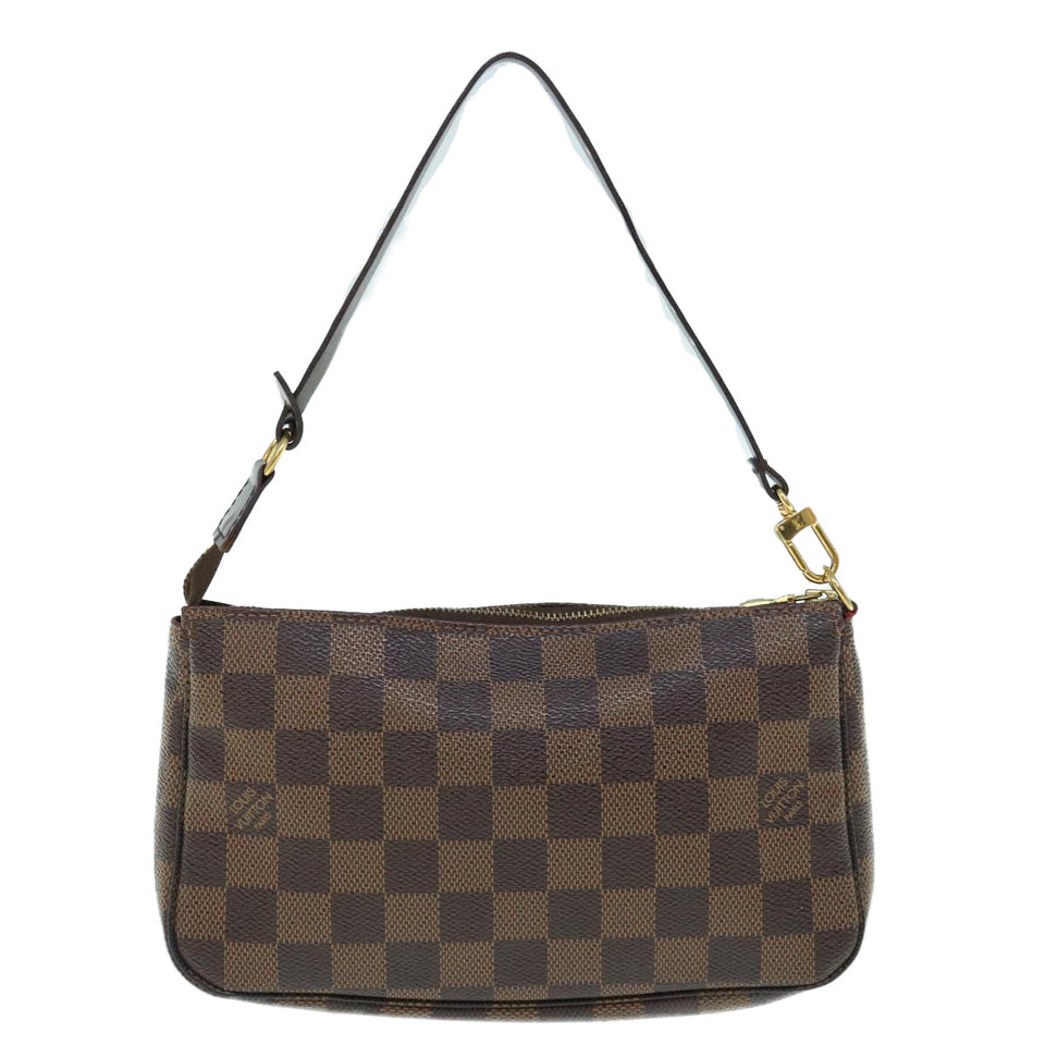 Louis Vuitton Pochette Accessoire  Canvas Clutch Bag