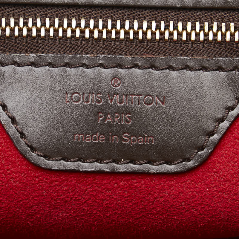 Louis Vuitton Damier Hamsteed PM Handbag N51205 Brown PVC Leather  Louis Vuitton