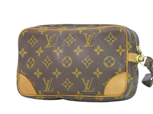 Louis Vuitton Marly Dragonne  Canvas Clutch Bag