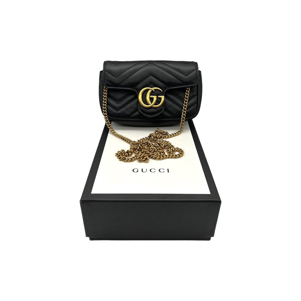 Gucci Super Mini GG Marmont Matelassé Bag
