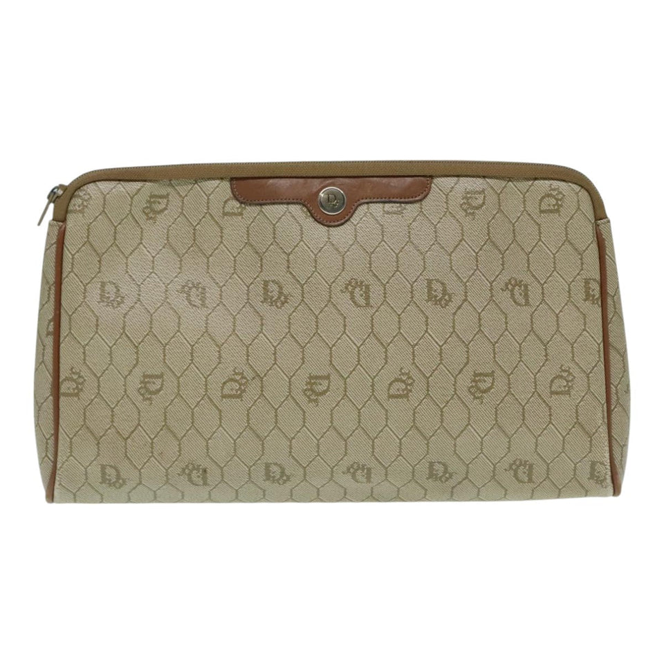 Dior Honeycomb  Canvas Clutch Bag