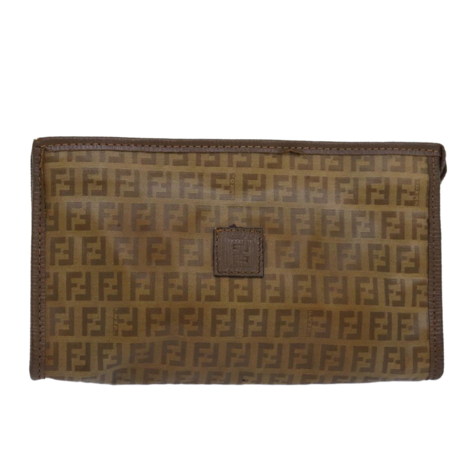 Fendi Zucca  Canvas Clutch Bag