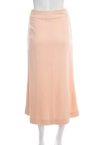 Chanel 1999 Pink Woven Maxi Skirt SZ 34