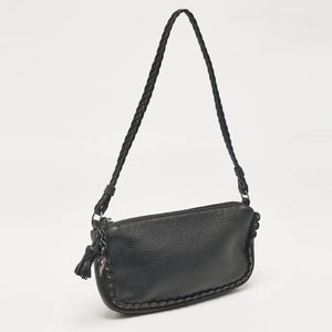 Dior Black Leather Ethnic Clutch Bag