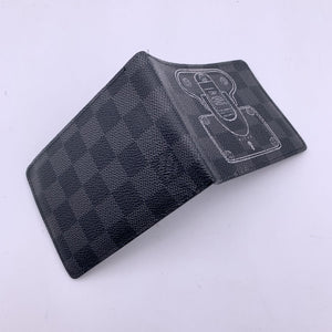 LOUIS VUITTON Damier Graphite Trunks And Locks Multiple Bifold Wallet