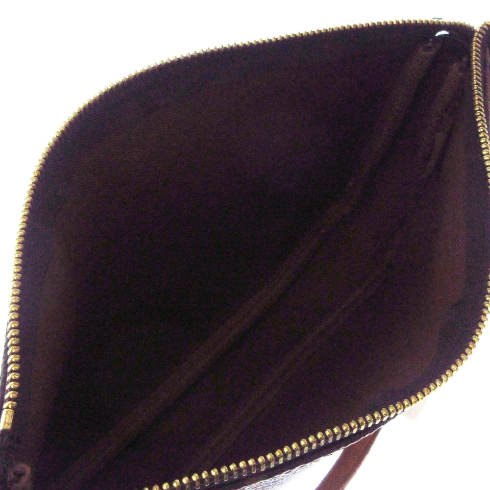 Louis Vuitton Pochette Accessoire  Canvas Clutch Bag