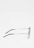 Dior Aviator Round Sunglasses in Silver Metal