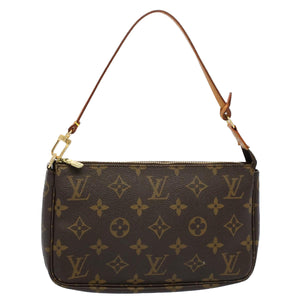 Louis Vuitton Pochette Accessoire  Canvas Clutch Bag