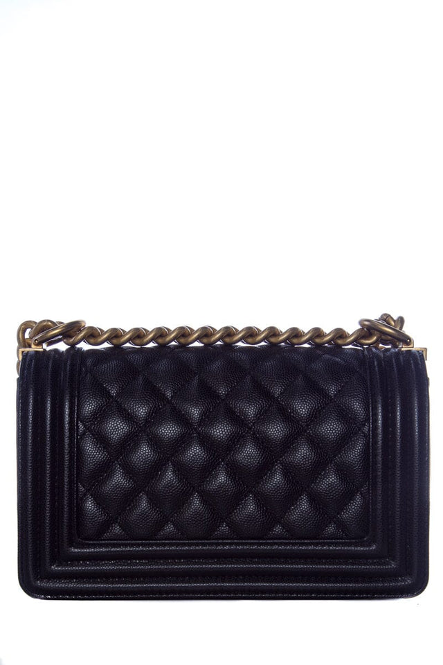Chanel Black Small Boy Bag GHW Handbag