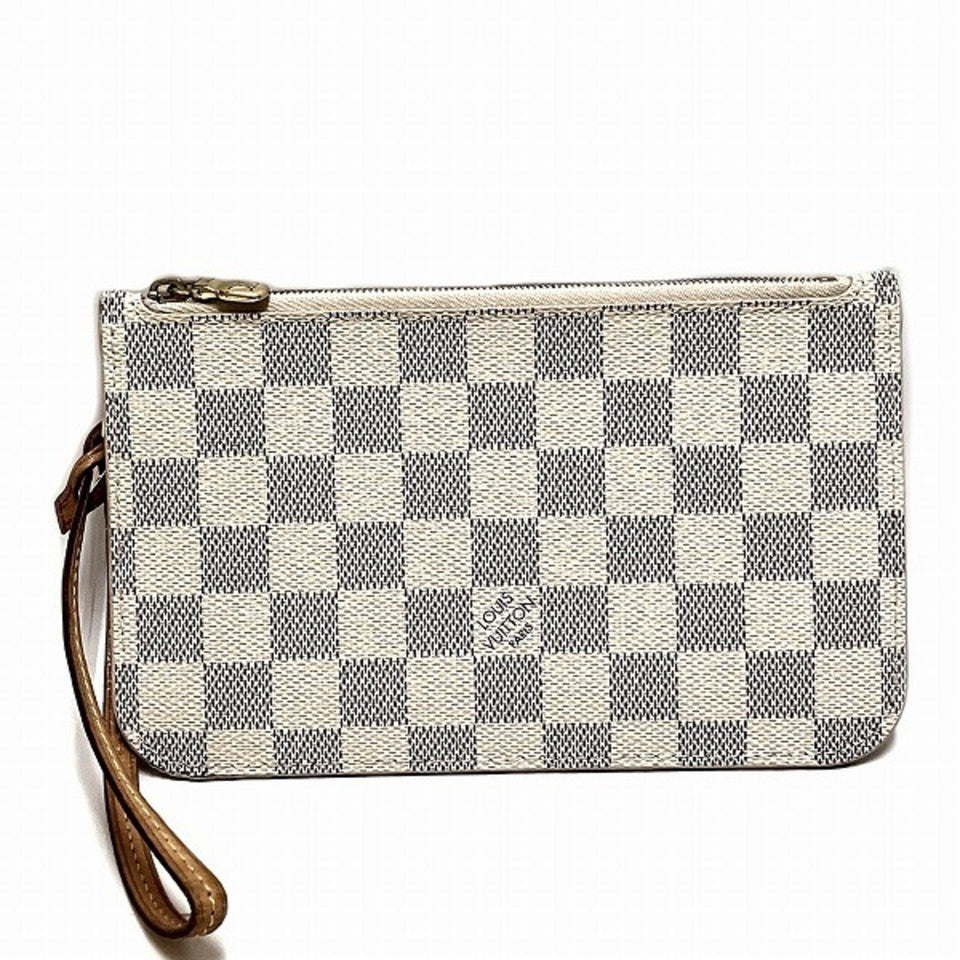 Louis Vuitton Neverfull  Canvas Clutch Bag