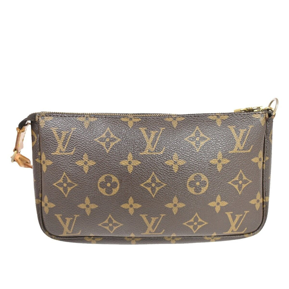 Louis Vuitton Pochette Accessoires  Canvas Clutch Bag