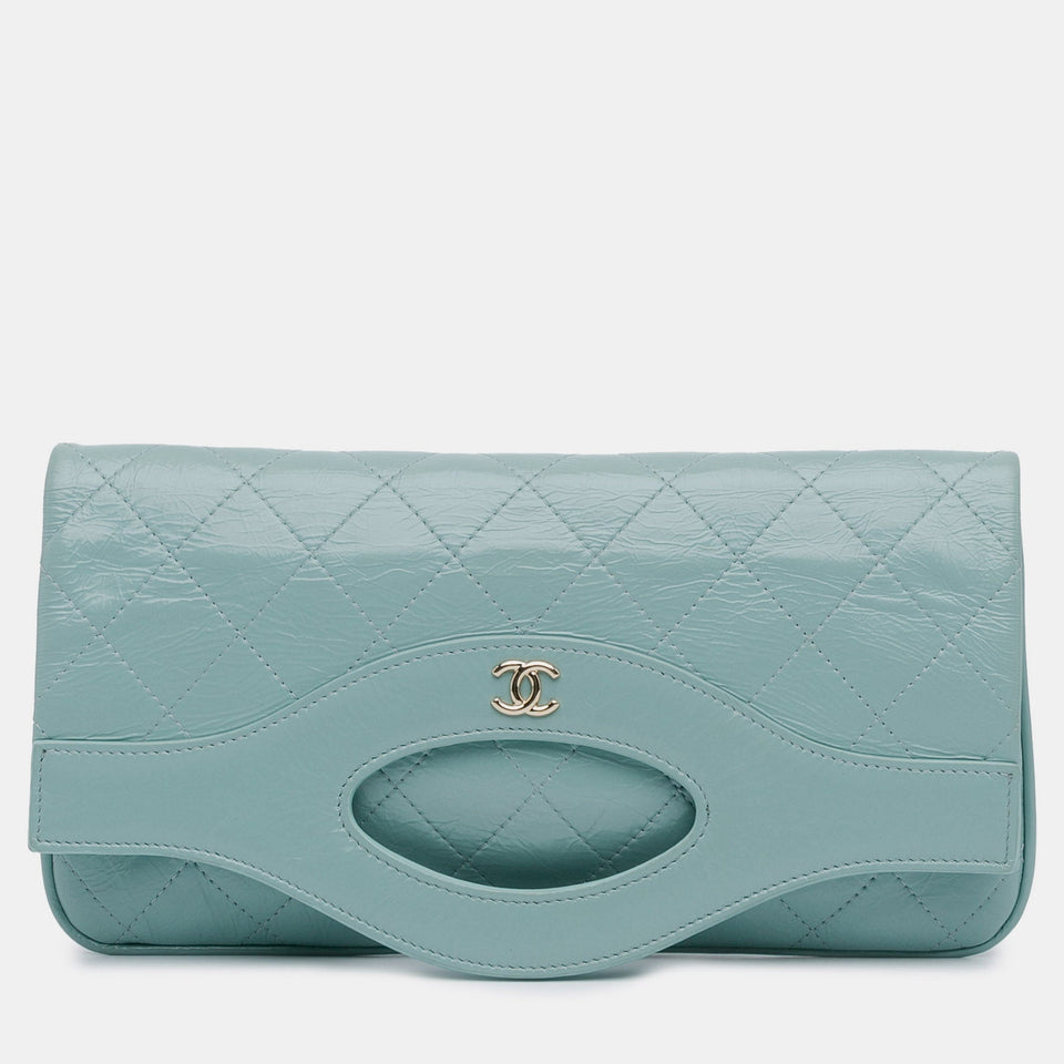Crumpled Calfskin 31 Clutch