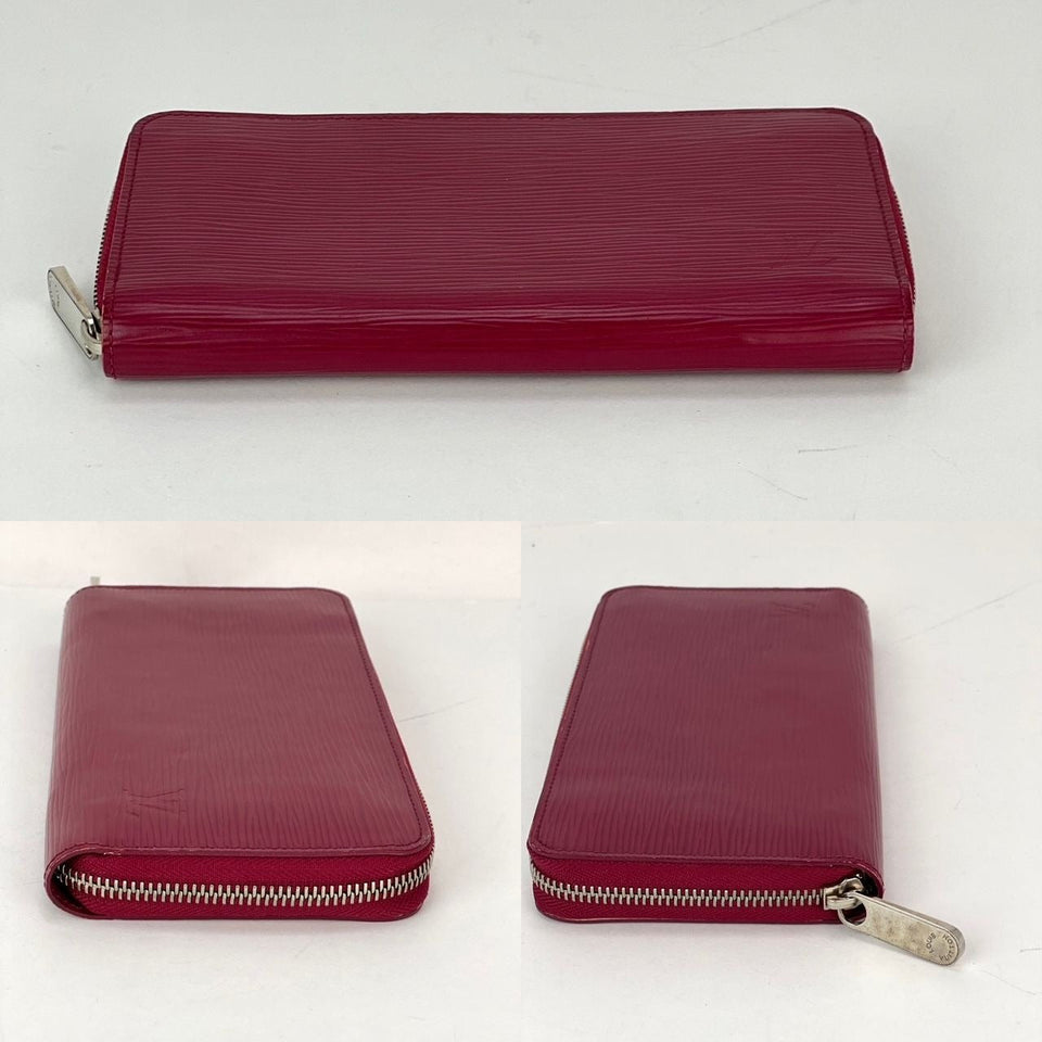 LOUIS VUITTON Zippy Epi  Pink Leather Wallet Clutch