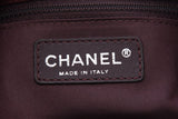 Chanel Purple Snakeskin Shimmer Hobo Handbag