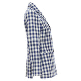 Christian Dior virgin wool checkered bar jacket