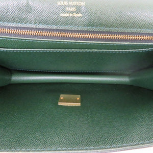 Louis Vuitton Selenga  Leather Clutch Bag