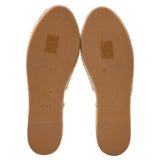 Dior Granville Embroidered Flat Espadrille Mules in White Cotton