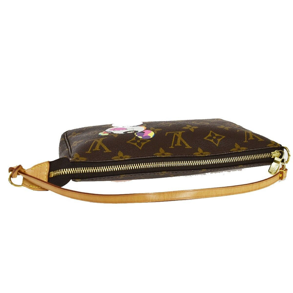 Louis Vuitton Pochette Accessoires  Canvas Clutch Bag