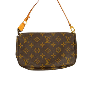 Louis Vuitton Pochette Accessoire  Canvas Clutch Bag