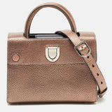 Bronze Leather Mini Diorever Tote
