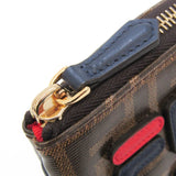 Fendi Pocket  Canvas Clutch Bag