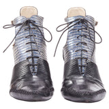Dior Raf Simons Metallic Scale Embossed Cut Out Booties