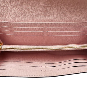 Louis Vuitton Damier Portefolio Clapton Long Wallet N64447 Magnolia Pink Brown PVC Leather  LOUIS VUITTON