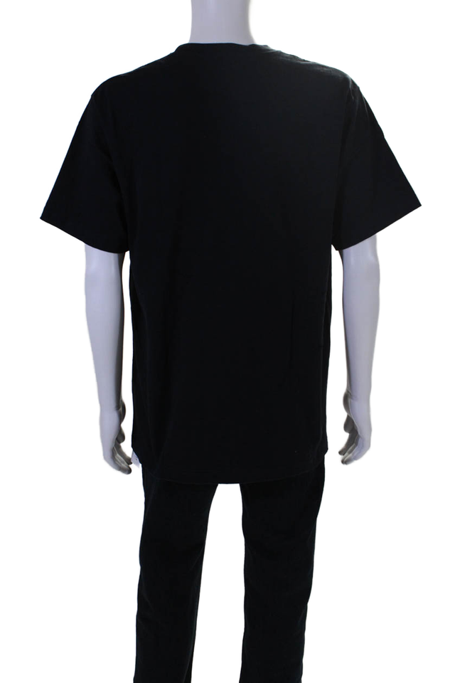 Dior Mens Short Sleeves Pullover Tee Shirt Black Cotton