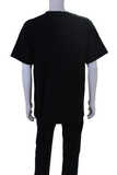 Dior Mens Short Sleeves Pullover Tee Shirt Black Cotton