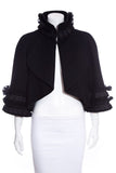 Chanel 2015 Salzburg Collection Black Cashmere Jacket SZ 38