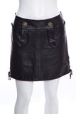 Chanel Salzburg Collection Black Calfskin Mini Skirt SZ 38