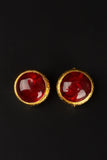 Boucles d'oreilles en pâte de verre Chanel