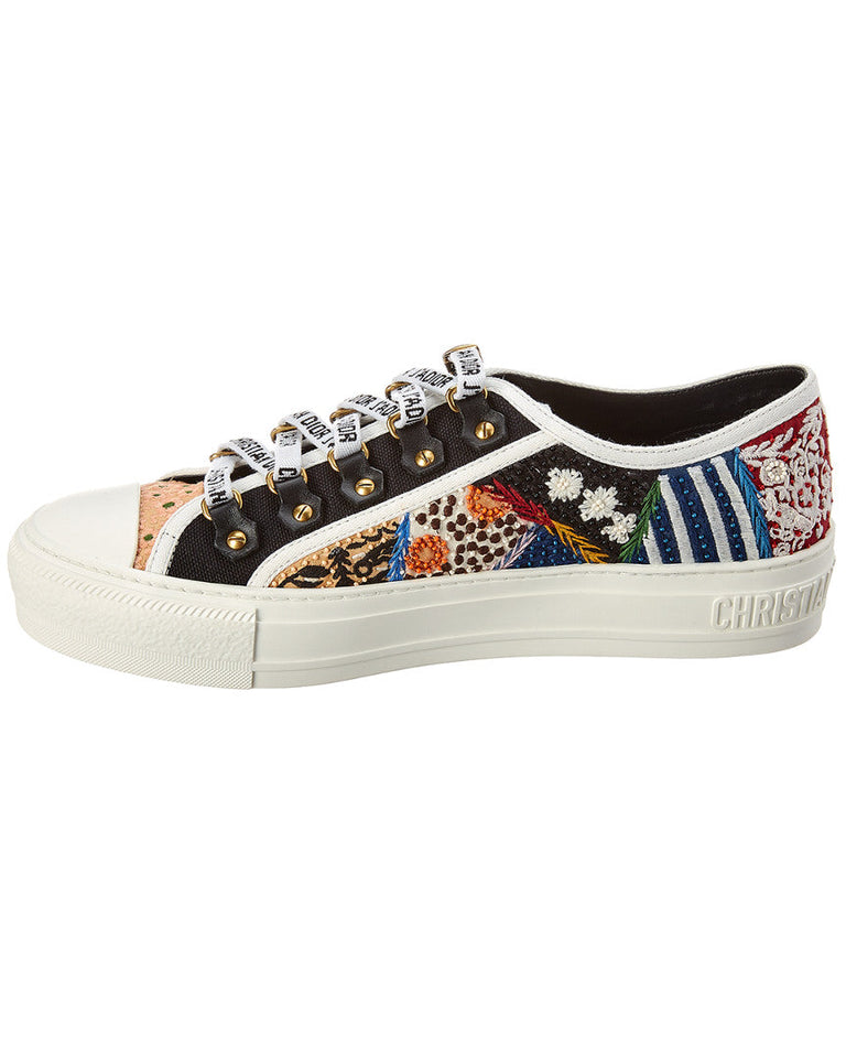Dior Walk N Dior Embroidered Low-Top Sneaker
