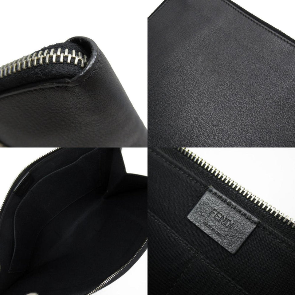 Fendi   Leather Clutch Bag (Pre-Owned)