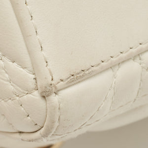 Dior Off White Cannage Leather Medium Lady D-Joy Tote