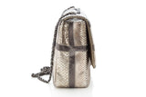 Chanel Gold & Gray Python 2012 Handbag