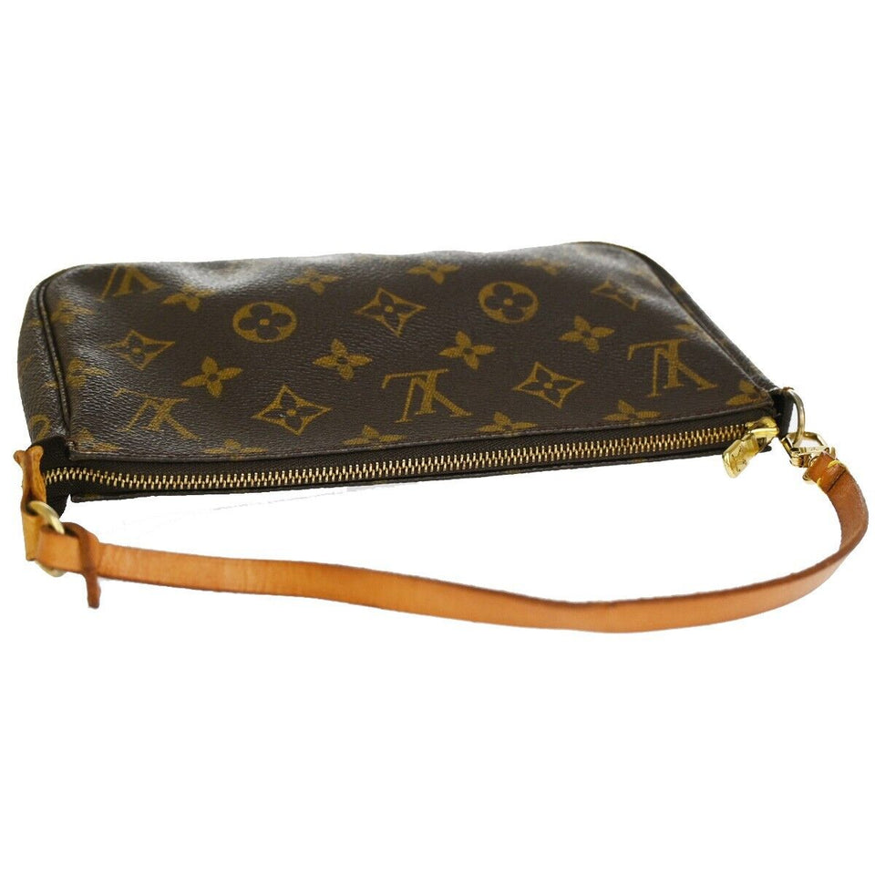 Louis Vuitton Pochette Accessoires  Canvas Clutch Bag