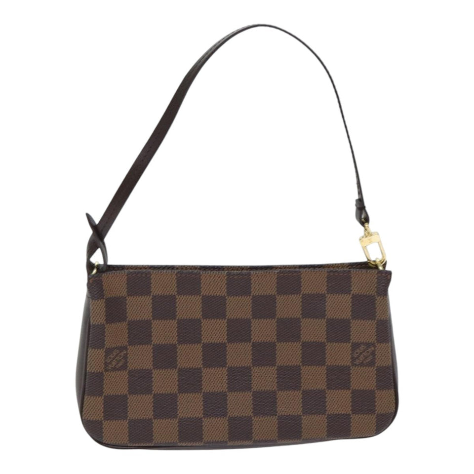 Louis Vuitton Pochette Accessoire  Canvas Clutch Bag