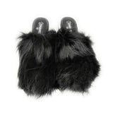 Chanel bag Interlocking CC Logo Fur Slide Mules 35.5