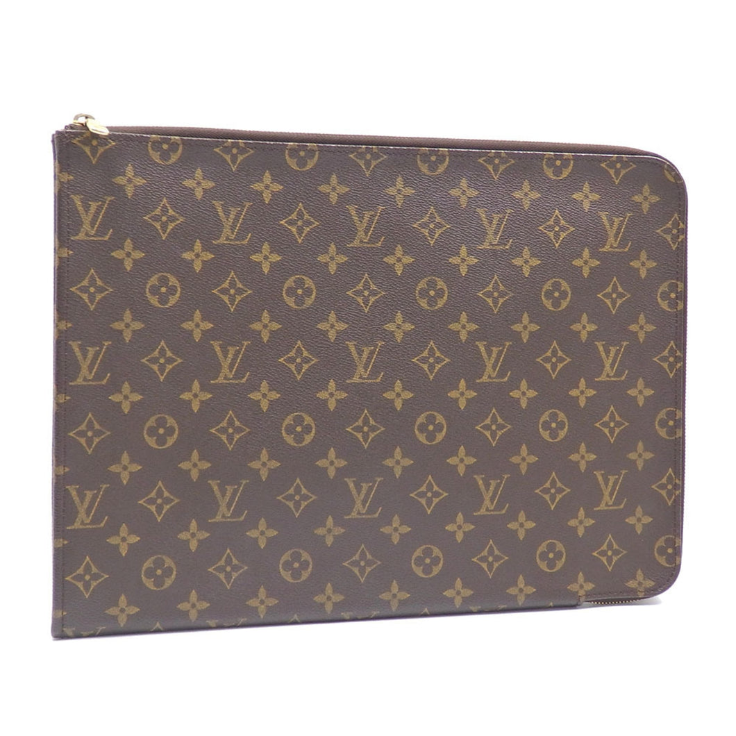 Louis Vuitton Poche Document  Canvas Clutch Bag