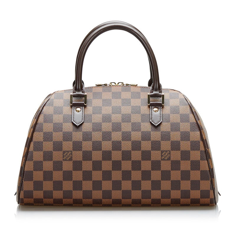 Louis Vuitton Damière Rivera MM Handbag N41434 Brown PVC Leather  Louis Vuitton