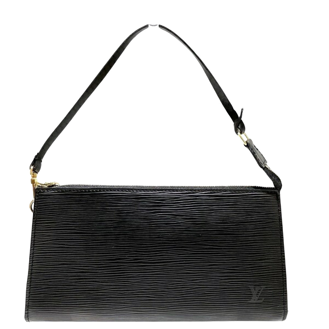 Louis Vuitton Pochette Accessoire  Leather Clutch Bag