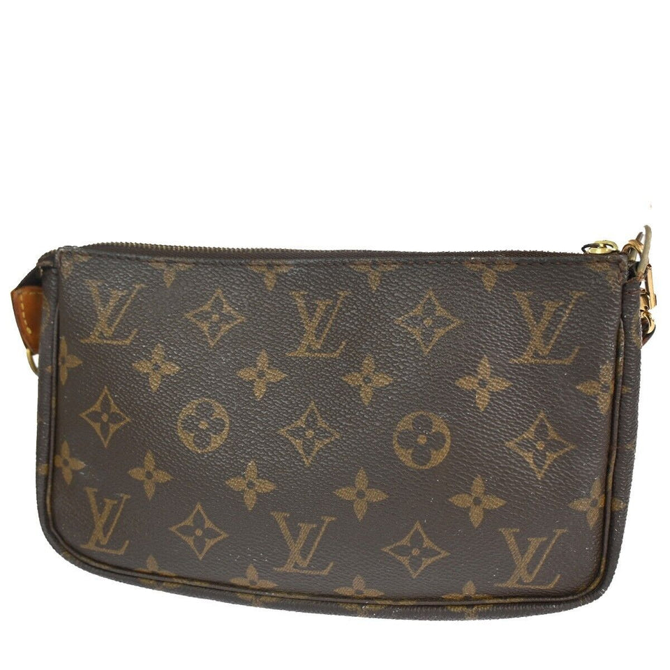 Louis Vuitton Pochette Accessoires  Canvas Clutch Bag