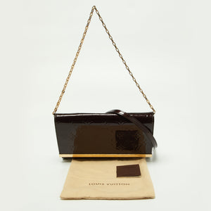 Louis Vuitton Amarante Monogram Vernis Ana Clutch Bag