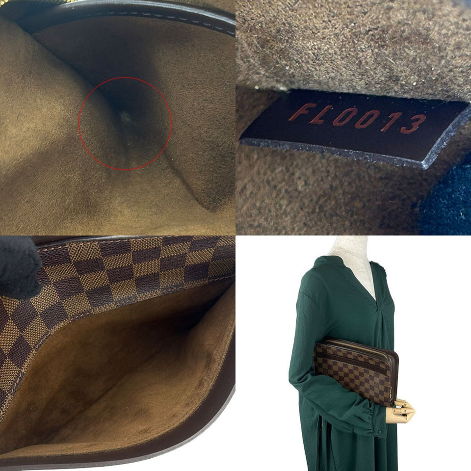Louis Vuitton Saint Louis  Canvas Clutch Bag