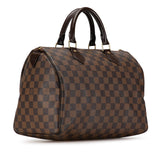 Louis Vuitton Damier Speedy 30 Handbag Mini Boston Bag N41531 Eve Brown PVC Leather  Louis Vuitton